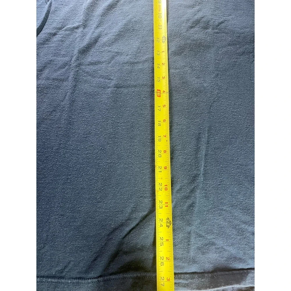Vintage Nike Embroidered Swoosh T-Shirt Blue Made in USA Size Mediums